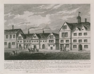 Luoteisnäkymä Merchant Taylors Hallin vanhasta rakenteesta tekijältä English School