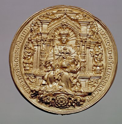 Henrik VIII:n (1491-1547) sinetin etupuoli (kulta) (katso kääntöpuoli 181809) tekijältä English School