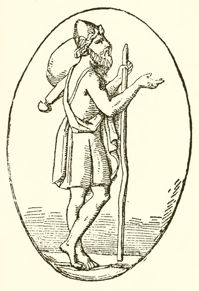 Odysseus kerjäämässä tekijältä English School