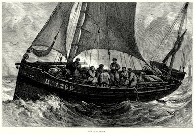 Boulognen edustalla (kaiverrus) tekijältä English School