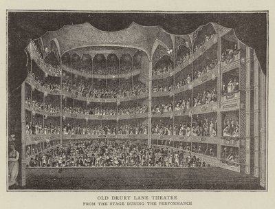 Old Drury Lane -teatteri (kaiverrus) tekijältä English School