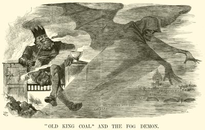 "Old King Coal" ja sumudemoni (kaiverrus) tekijältä English School