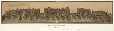 Old London Bridge noin 1600 tekijältä English School