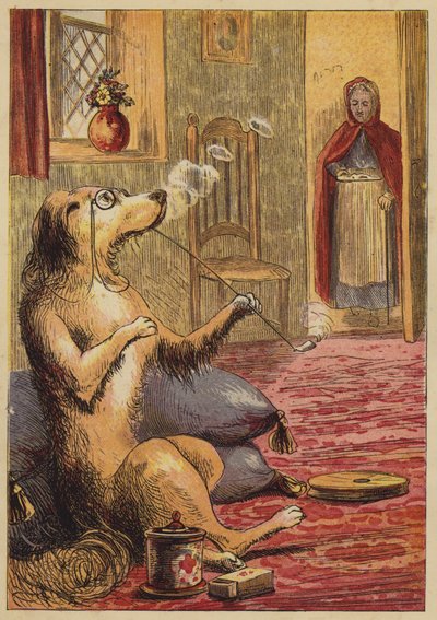 Old Mother Hubbard (värillinen kaiverrus) tekijältä English School