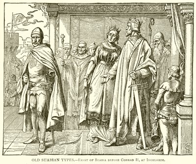 Vanhat Suabian tyypit. - Ernst of Suabian ennen Conrad II:ta, Ingelheimissa tekijältä English School