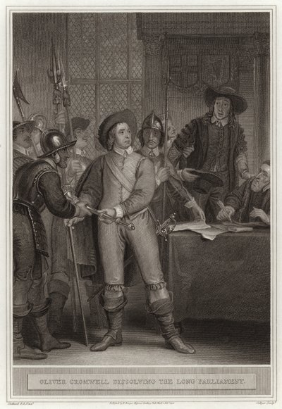 Oliver Cromwell hajottaa pitkän parlamentin tekijältä English School