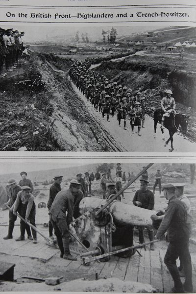 Brittirintamalla - Highlanders ja hauvatsahaupitsi, 1914-18 tekijältä English School