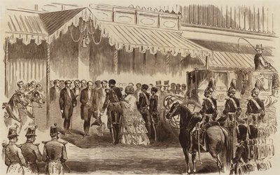 Kristallipalatsin avaaminen, Hänen Majesteettinsa saapuminen, 1854 tekijältä English School