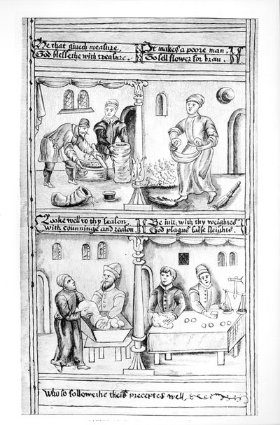Yorkin leipurien määräys 1595-1596 tekijältä English School