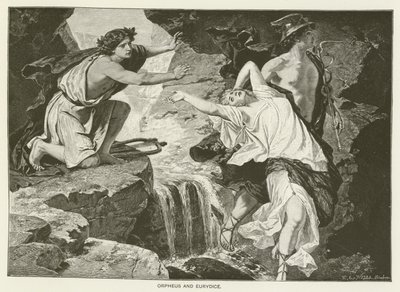 Orpheus ja Eurydike (kaiverrus) tekijältä English School