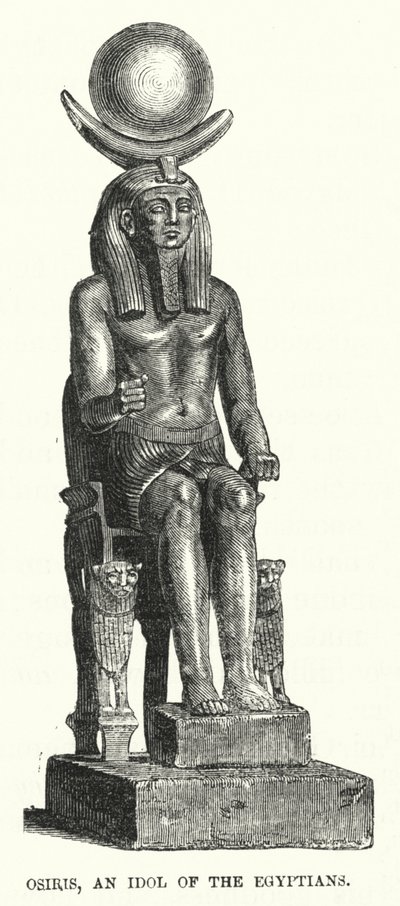 Osiris, egyptiläisten idoli (kaiverrus) tekijältä English School