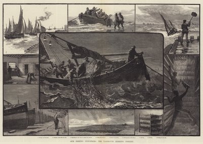 Kalastusteollisuutemme, Yarmouth Herring Fishery (kaiverrus) tekijältä English School