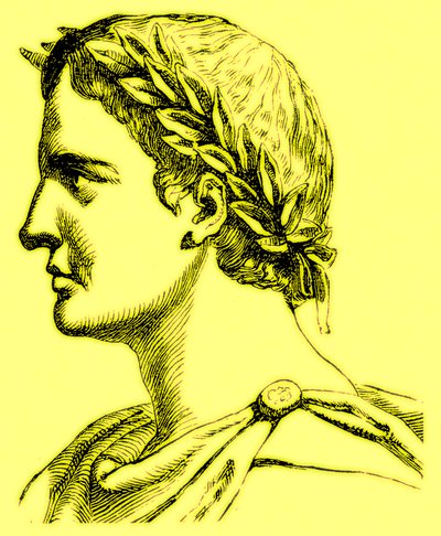 Ovidius Naso, kuvitus teoksesta The Illustrated History of the World, julkaistu noin 1880 (digitaalisesti paranneltu kuva) tekijältä English School