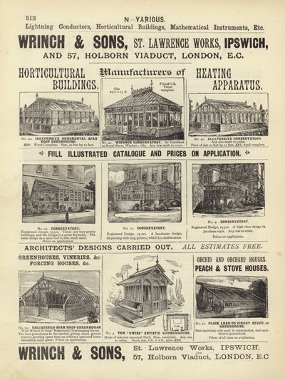 Sivu Arkkitehti-, Maanmittaus- ja Insinöörikokoelmasta 1892 tekijältä English School
