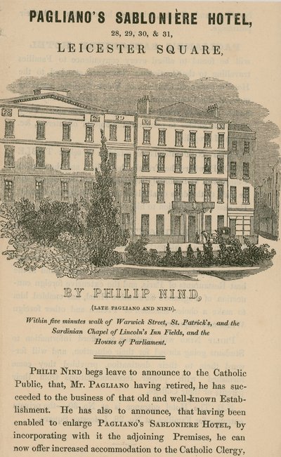 Paglianos Sablonniere Hotel, Leicester Square, Lontoo tekijältä English School
