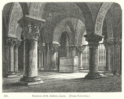 Pyhän Isidoroksen Panteon, León (kaiverrus) tekijältä English School