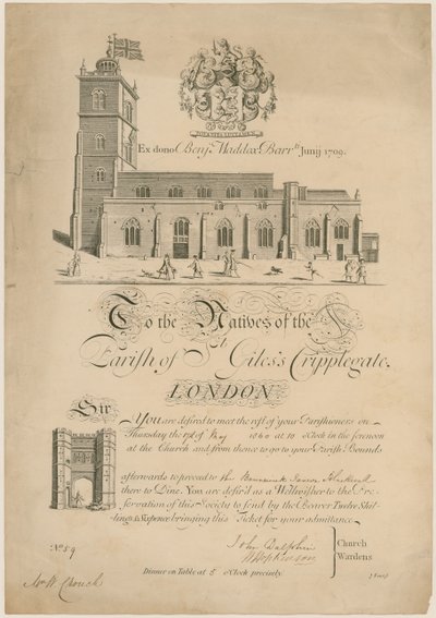 St Giles Cripplegaten seurakunta, ylittää rajat, kutsu, 1860 tekijältä English School