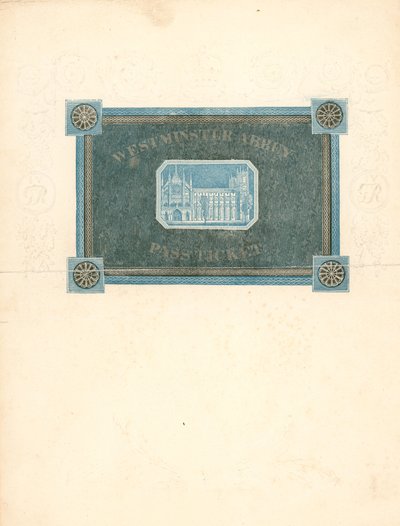Passilippu Westminster Abbeyn kuningas Yrjö IV:n kruunajaisiin, 17. heinäkuuta 1821 tekijältä English School