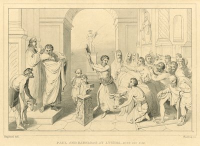 Paavali ja Barnabas Lystrassa, Apostolien teot XIV, 8-18 tekijältä English School