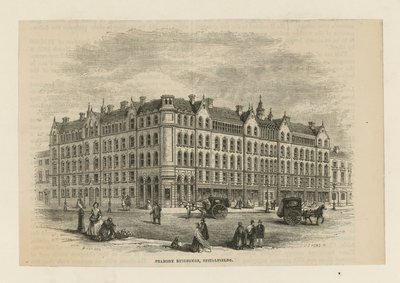 Peabody-rakennukset Spitalfieldsissä tekijältä English School