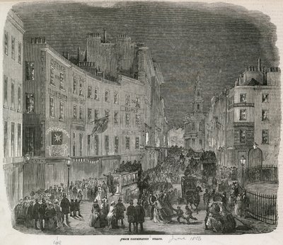 Peace Illumination, The Strand, kesäkuu 1856 tekijältä English School