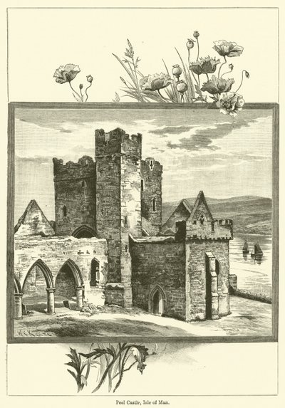Peel Castle, Isle of Man (kaiverrus) tekijältä English School