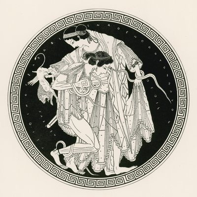 Peleus ja Thetis (kaiverrus) tekijältä English School