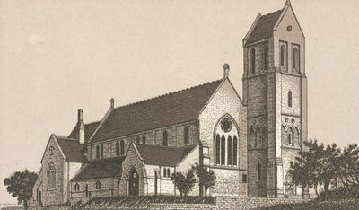 Penarthin kirkko (litho) tekijältä English School