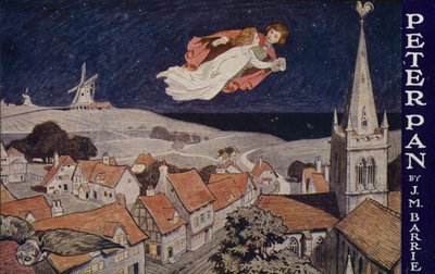 Peter Pan, kirjoittanut J. M. Barrie (värilitografia) tekijältä English School