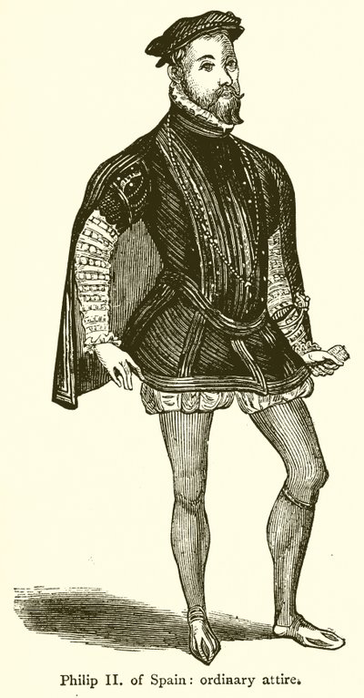 Philip II Espanjan: Tavallinen puku tekijältä English School