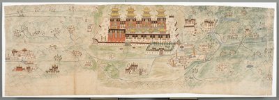 Mapa fotogràfic del Tibet central en 7 seccions finès tekijältä English School