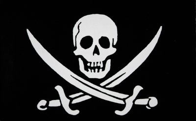 "Calico Jack" Rackhamin merirosvo lippu (litho) tekijältä English School