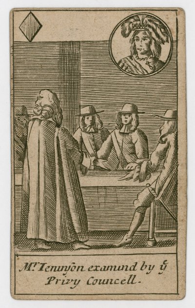 Popish Plot -pelikortti, 1679 tekijältä English School