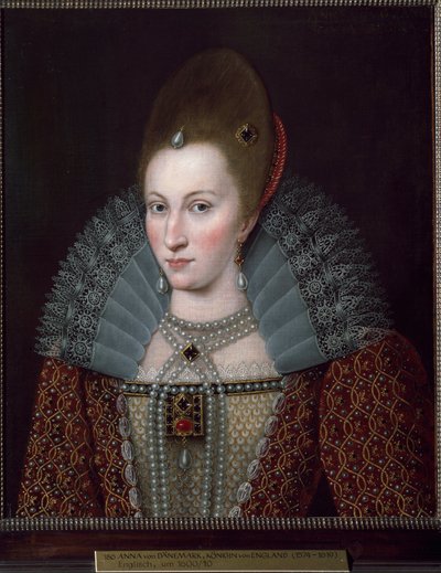 Anne of Denmark muotokuva (maalaus tekijältä English School