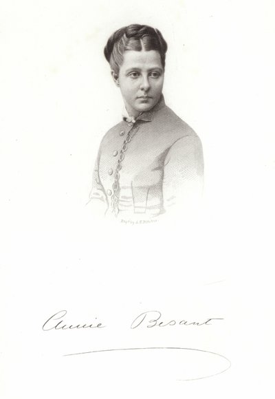 Annie Besantin muotokuva tekijältä English School