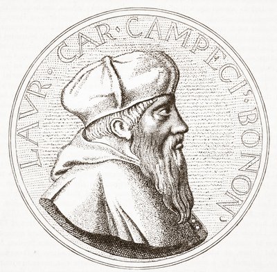 Kardinaali Campeggion muotokuva, kuvitus James Aitken Wylien (1808-1890) Protestantismin historiasta, pub. 1878 tekijältä English School