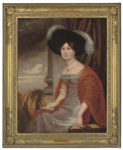 Muotokuva Charlotte Yeatesista, Lady Lopesista (k. 1833) (öljy kankaalle) tekijältä English School