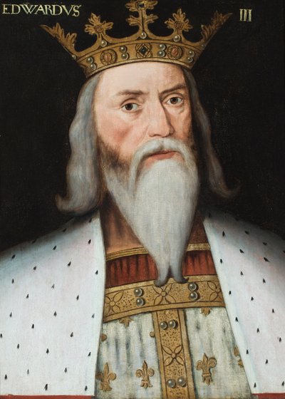 Edvard III:n muotokuva (öljy paneelille) tekijältä English School