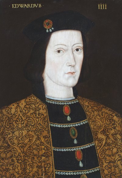 Edvard IV:n muotokuva (öljy paneelille) tekijältä English School