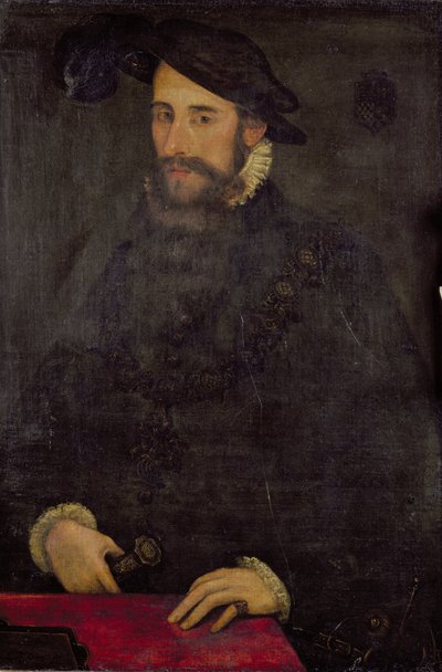 Muotokuva Edward Seymourista, Somersetin herttuasta ja Lord Protectorista (n. 1500-52) tekijältä English School