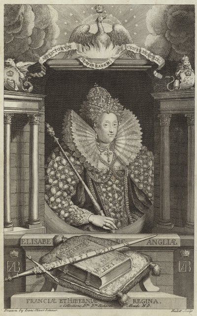 Englannin Elizabeth I:n muotokuva tekijältä English School