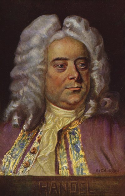 Yrjö Friedrich Händelin muotokuva (värilitra) tekijältä English School
