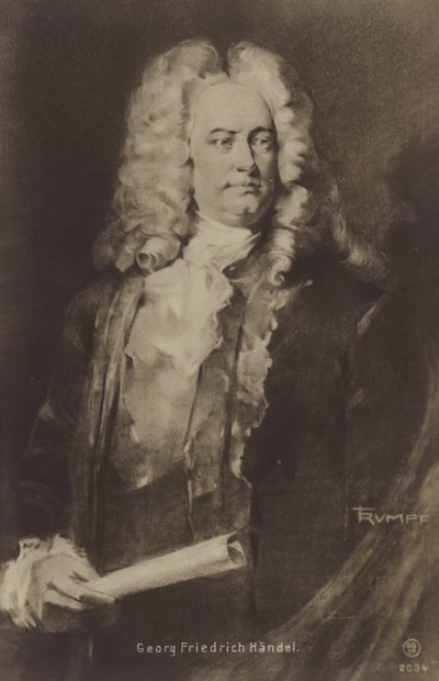 George Friedrich Händelin muotokuva tekijältä English School