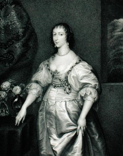 Henrietta Marian (1609-69) muotokuva "Lodge