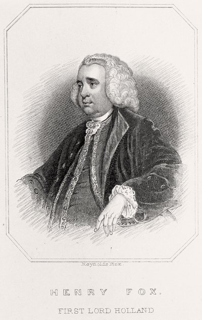 Henry Foxin muotokuva, 1. Lord Holland, 1835 tekijältä English School