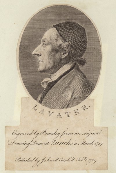 Johann Kaspar Lavaterin muotokuva tekijältä English School