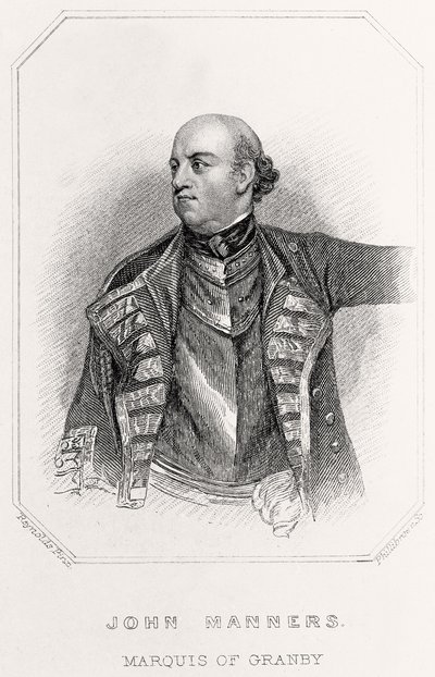 Granbyn markiisin John Mannersin muotokuva, 1835 tekijältä English School
