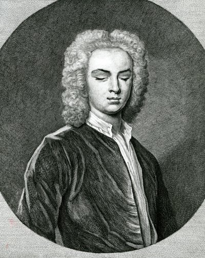 John Stanleyn (1712-86) muotokuva (kaiverrus) tekijältä English School