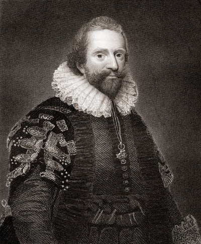 Lionel Cranfieldin muotokuva Lodges British Portraitsista, 1823 tekijältä English School
