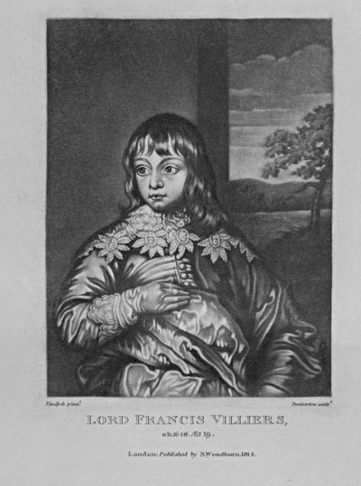 Lordi Francis Villiersin muotokuva. Richard Earlomin ja Charles Turnerin kirjasta Characters Illustrious in British History, 1815 tekijältä English School